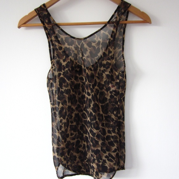 🎁 Free with purchase 🎁 Animal Print - Sheer Tank Top - Picture 4 of 4